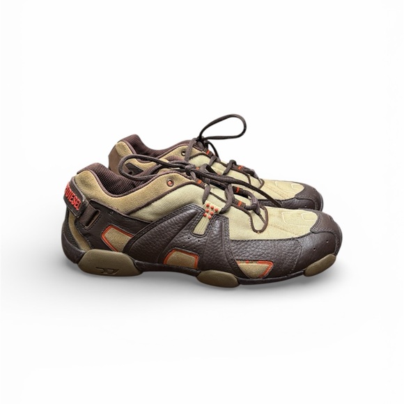 Diesel Men's Sneakers in Brown orange and Cream